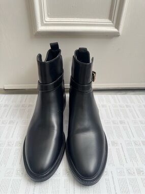 H&M Classic Black Boot with Side Buckle - Women’s